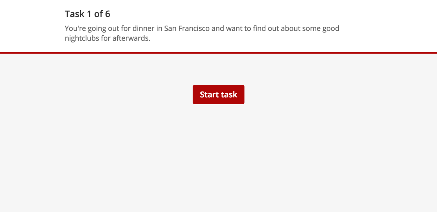 Example task start